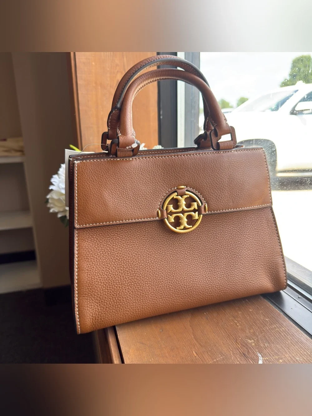Tory Burch MILLER TOP HANDLE STCHEL 79329 missing long strap